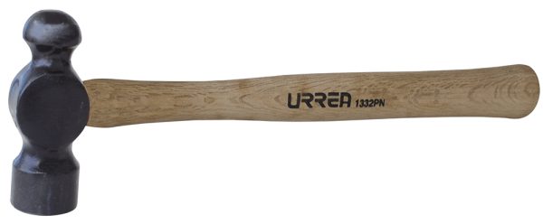 Martillo de bola black con mango de madera de 16", 24 oz Urrea 1324PN