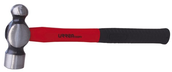 Martillo maquinado de bola con mango de fibra de vidrio largo de 15", 32 oz Urrea 1332FV