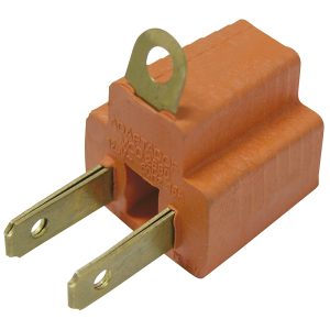 Adaptador clavija de aterrizado a polarizado PVC, 2 piezas Surtek 136450