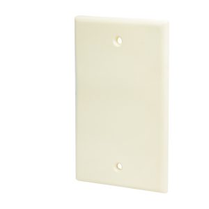 Placa ciega plástica, línea estándar, color marfil Surtek 136603