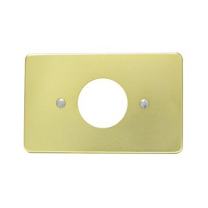 Placa sencilla de aluminio, línea estándar, color oro Surtek 136608