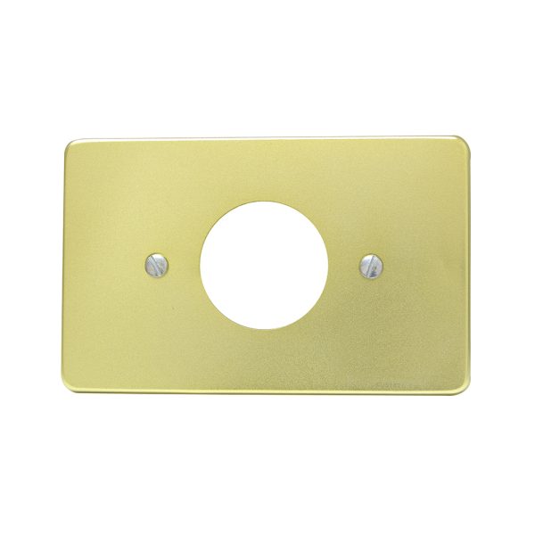 Placa sencilla de aluminio, línea estándar, color oro Surtek 136608