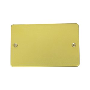 Placa ciega de aluminio, línea estándar, color oro Surtek 136610