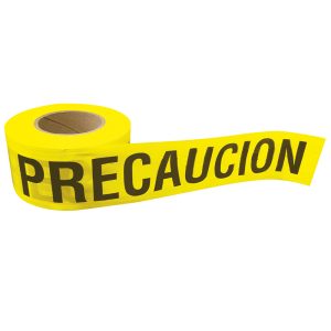 Cinta para barricada "PRECAUCION" ancho 3" de 100 m Surtek 137297