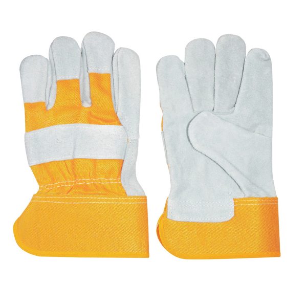 Guantes de carnaza y loneta unitalla Surtek 137388