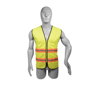 Chaleco de seguridad de alta visibilidad con cierre amarillo unitalla Surtek 137499