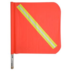 Banderín de PVC con reflejante y vástago de madera Surtek 137607