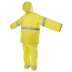 Impermeable con cintas reflejantes M, 2 piezas Surtek 137616