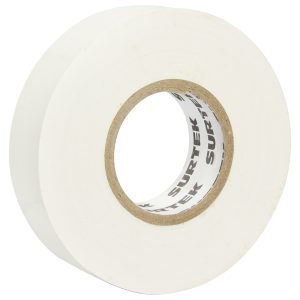 Cinta para aislar blanca 19 mm x 9 m Surtek 138013