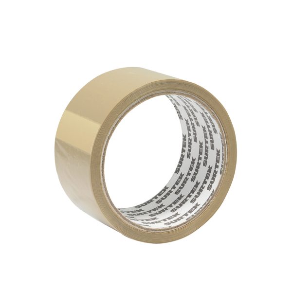 Cinta canela hot melt para empacar 2" x 150 m Surtek 138018