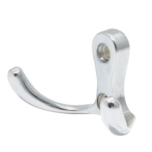 Gancho perchero doble, níquel satinado Lock 13PE