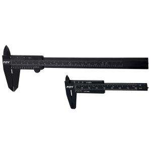 Juego de calibradores pie de rey vernier plásticos 3" y 6" Foy 142070
