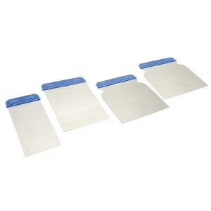 Juego de cuñas para raspar con mango plástico, 4 piezas Foy 142628