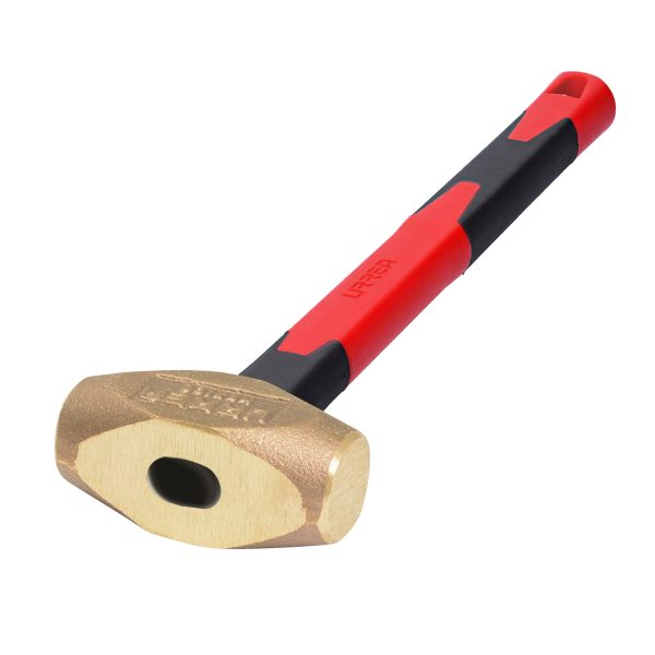 Marro de bronce con mango de fibra de vidrio de 15", 3.1 lb Urrea 1432FV