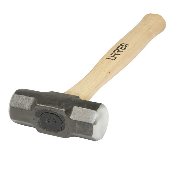 Marro octagonal cabeza maquinada con mango de hickory Americano de 16", 4 lb Urrea 1435EG
