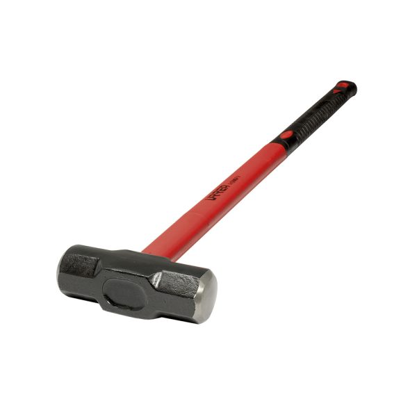 Marro octagonal cabeza maquinada con mango de fibra de vidrio de 36", 10 lb Urrea 1438GFV