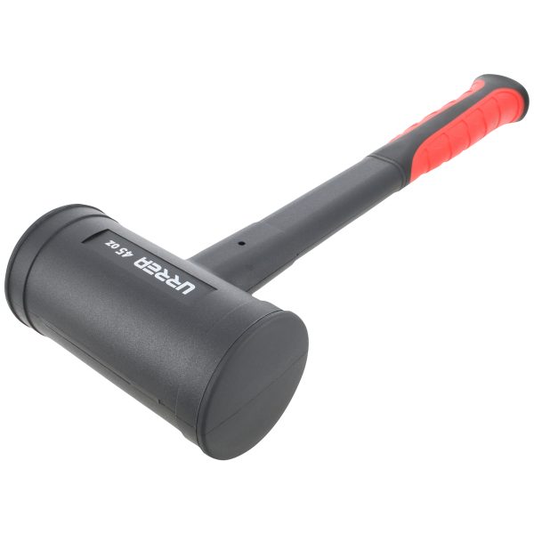 Mazo de golpe seco tapas fijas con mango Rubber grip de 11-31/32", 45 oz Urrea 1445FG