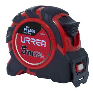 Flexómetro con carcasa de caucho anti-impacto 8 m x 27 mm Urrea 1589HD