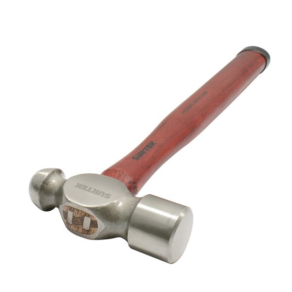 Martillo pulido de bola con mango de madera hickory Americano de 13", 16 oz Surtek 16SP