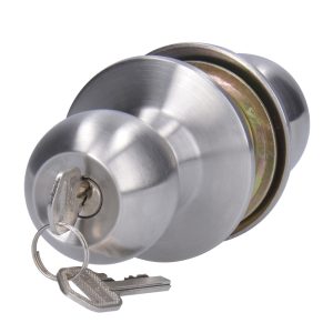 Pomo cilíndrico bola función entrada, acero inoxidable, llave estándar, en caja Prolok 21POP