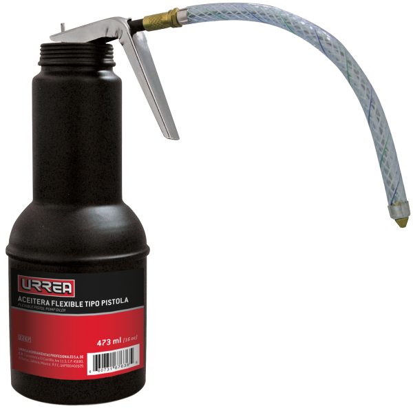 Aceitera flexible tipo pistola de 473 ml Urrea 2267