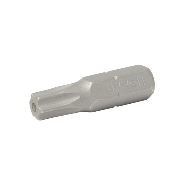 Punta Torx Tamper proof para destornillador hexágono de 1/4", T20 x 1" Urrea 23022