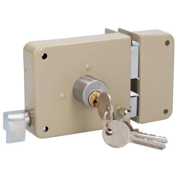 Cerradura sobreponer clásica función derecha , llave estándar, blíster Lock 24CS