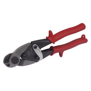 Tijera corta cable y alambre con mango rubber grip de acero, 9" Urrea 287G