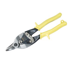 Tijera con mango rubber grip para hojalatero tipo aviación bulldog universal, 9-1/2" Urrea 303B
