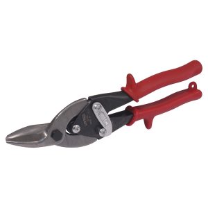 Tijera con mango rubber grip para hojalatero tipo aviación izquierda, 10" Urrea 303L