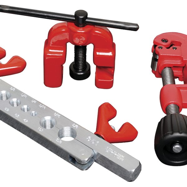 Juego de avellanador, cortatubos y prensa ajustable de 3/16" a 5/8", 3 piezas Urrea 349