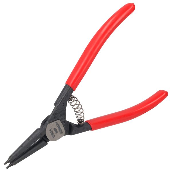 Pinza para anillos de retención con mango rubber grip forjadas tipo externo ángulo de 0° Urrea 368P