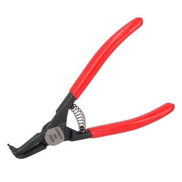 Pinza para anillos de retención con mango rubber grip forjadas tipo externo ángulo de 90° Urrea 369P