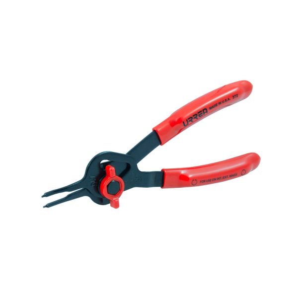 Pinza para anillos de retención convertibles con mariposa .047 ángulo de 18° Urrea 372