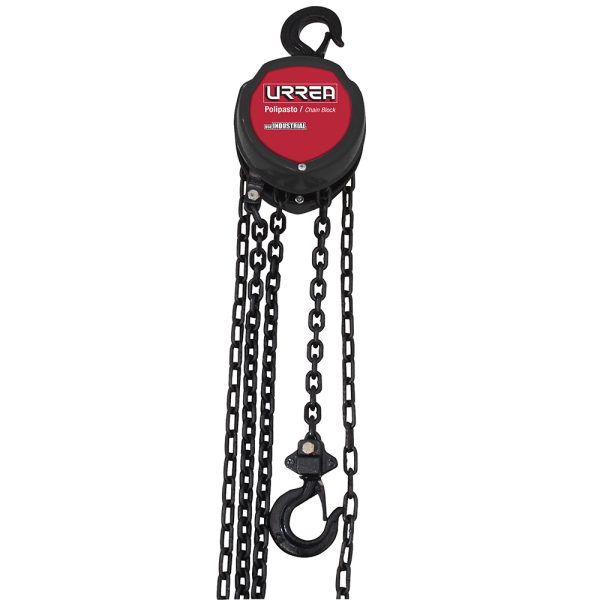 Polipasto manual 1 ramal 0.5 ton, cadena 3 m Urrea 42300