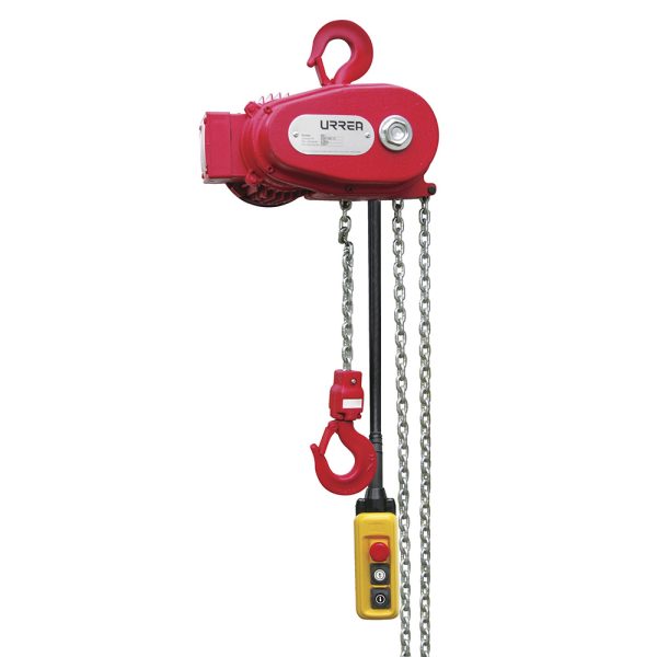 Polipasto eléctrico 2 ramal, 3 ton, cadena 3 m Urrea 45303