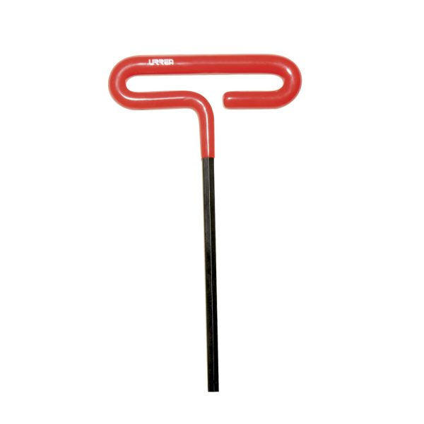 Llave hexagonal corta tipo "T" mango de vinil, en pulgadas, 3/8" Urrea 46424G
