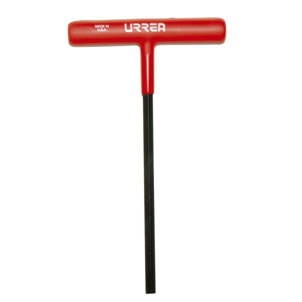 Llave hexagonal corta tipo "T" ergonómica en pulgadas, 3/8" Urrea 46424GP