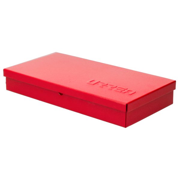 Caja metálica usos múltiples color rojo 4" x 9" x 1" Urrea 4725