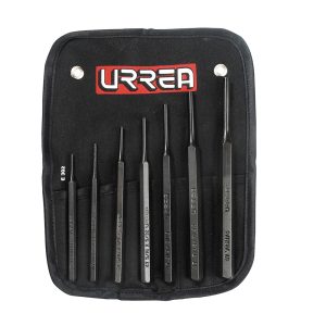 Juego de punzones botadores rectos, 7 piezas Urrea 47A