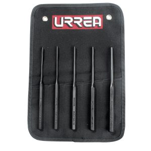 Juego de punzones botadores rectos largos, 5 piezas Urrea 48A