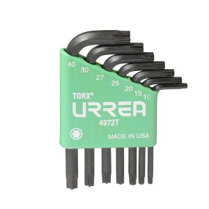 Juego de llaves hexagonales tipo "L", torx, 7 piezas Urrea 4972T