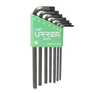 Juego de llaves hexagonales tipo "L", Torx, largas, 7 piezas Urrea 4972TL