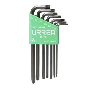 Juego de llaves hexagonales tipo "L", Torx, tamper proof, 7 piezas Urrea 4972TT