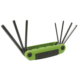 Juego de llaves hexagonales tipo navaja torx T10 a T40 estuche bimaterial, 7 pz Urrea 4977TX
