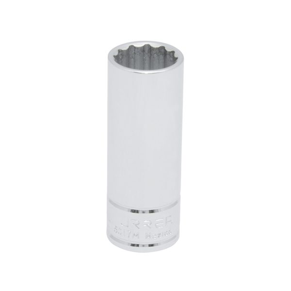 Dado largo cuadro de 3/8", 12 puntas, métrico, 17 mm Urrea 5017M