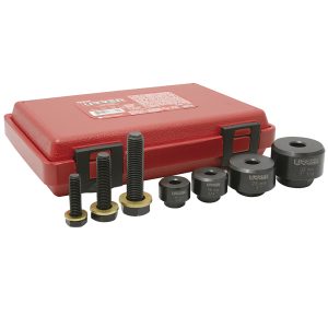 Juego de sacabocados para láminas de 5/8" a 1-1/4", 7 piezas Urrea 50900