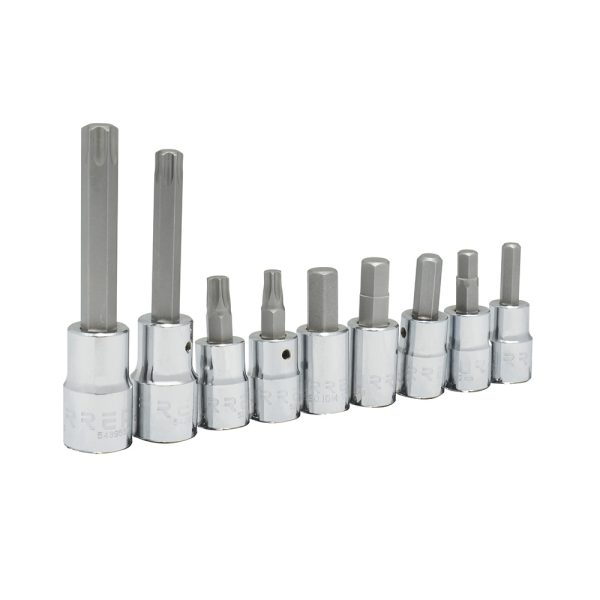Juego de dados combinados para caliper de freno, 9 piezas Urrea 5254TH
