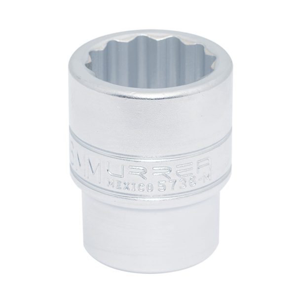 Dado cuadro de 1", 12 puntas, métrico, 36mm Urrea 5736M