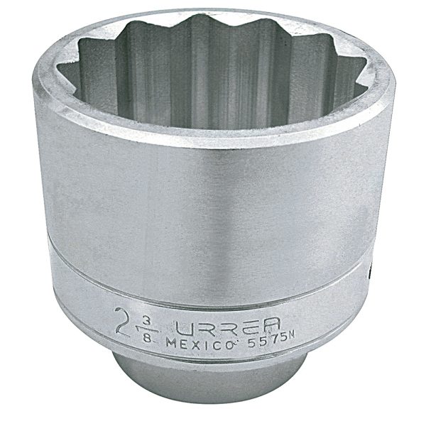 Dado cuadro de 1", 12 puntas, métrico, 75mm Urrea 5775M
